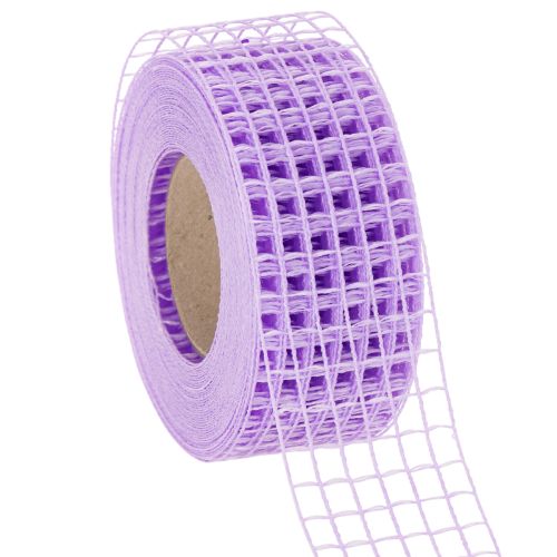 Fita adesiva de malha roxa, 4,5 cm de largura, rolo de fita decorativa para trabalhos manuais criativos, 10 m