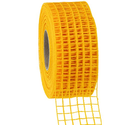 Itens Fita de malha 4,5cm x 10m amarela