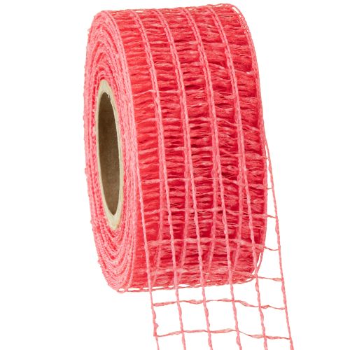 Itens Fita de malha 4,5cm x 10m rosa
