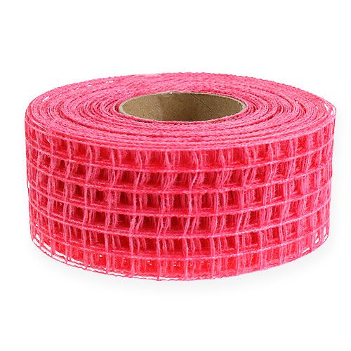 Floristik24 Fita de grade 4,5 cm x 10 m rosa