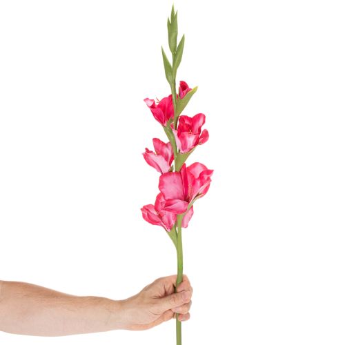 Gladíolo artificial com flores decorativas, 88 cm | Floristik24.pt