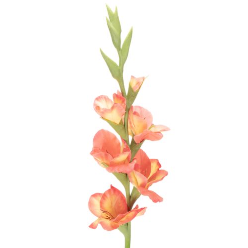 Gladíolo artificial com muitas flores para um buquê, 88 cm
