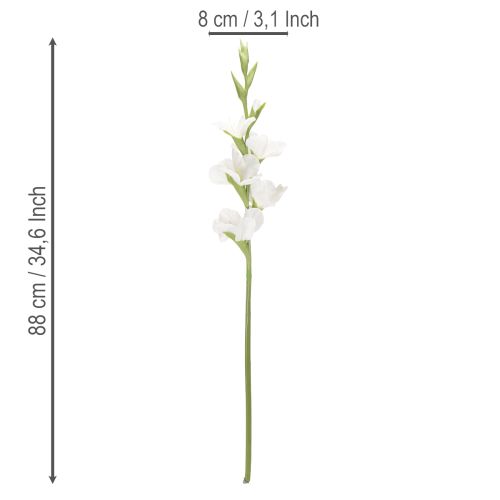 Gladíolo artificial, haste longa, para vasos, 88 cm | Floristik24.pt