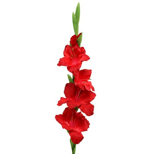 Floristik24 Gladiolus vermelho artificial 86cm