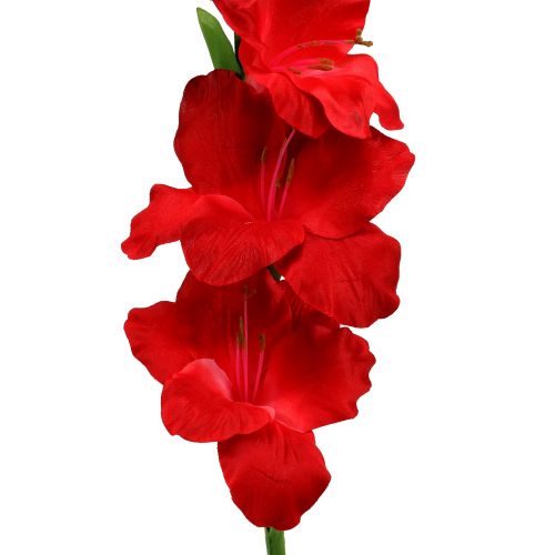 Itens Gladiolus vermelho artificial 86cm