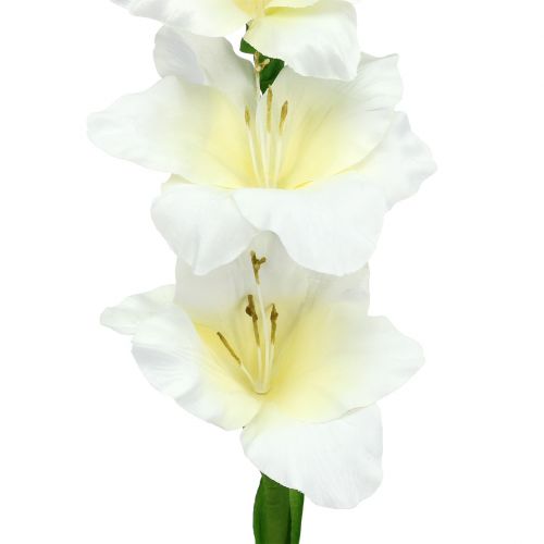 Itens Gladiolus branco 86cm artificial