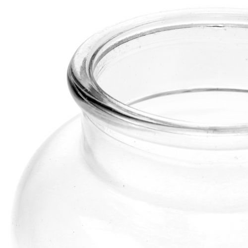 Floristik24 Vaso de vidro Ø14cm Alt.16,5cm