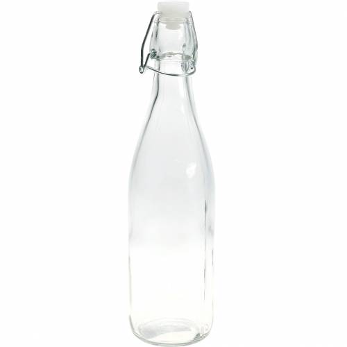 Floristik24 Garrafa decorativa, garrafa flip-top, vaso de vidro para encher, porta velas