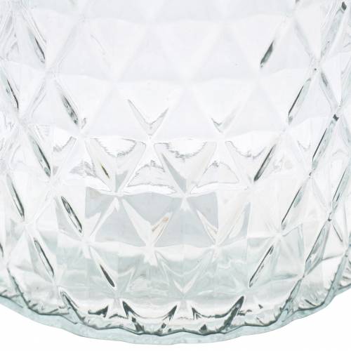 Floristik24 Vaso de vidro decorativo de diamante vaso de flores transparente 2 unidades