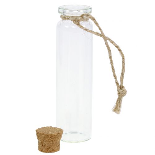 Floristik24 Garrafa de vidro transparente para pendurar 8,5 cm 6 unidades