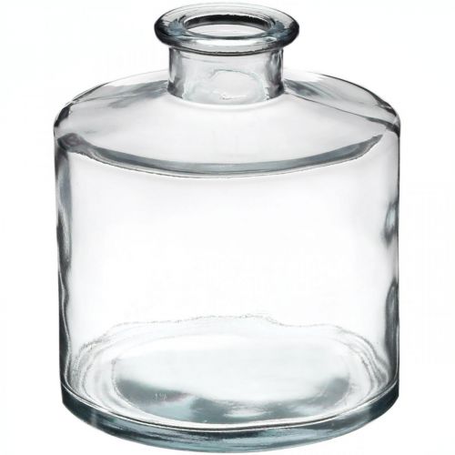 Floristik24 Vaso de flores, castiçal, jarra de vidro transparente H10.5cm Ø9cm
