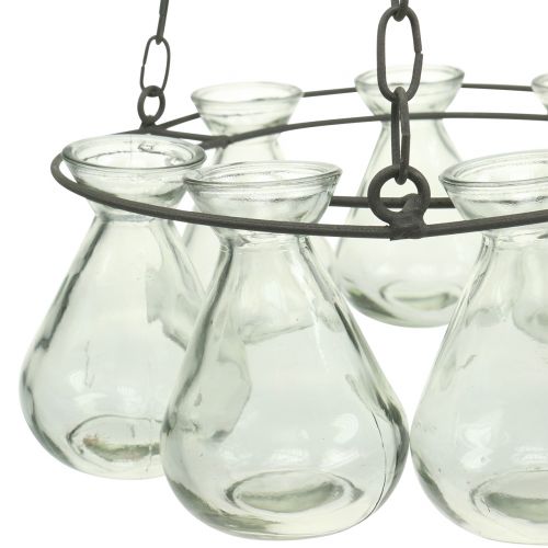 Floristik24 Grinalda suspensa com vasos de flores Ø24cm