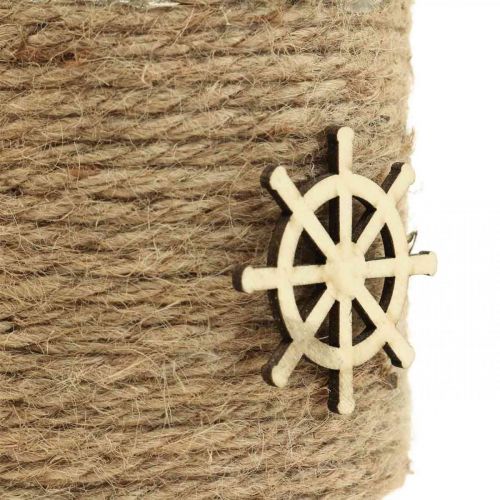 Floristik24 Porta velas Maritim vidro Ø10.5cm A10cm 2uds
