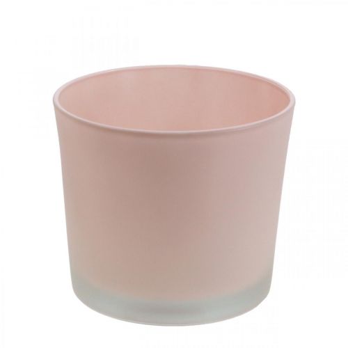 Vaso de flores vaso de vidro rosa vaso de vidro Ø14.5cm H12.5cm