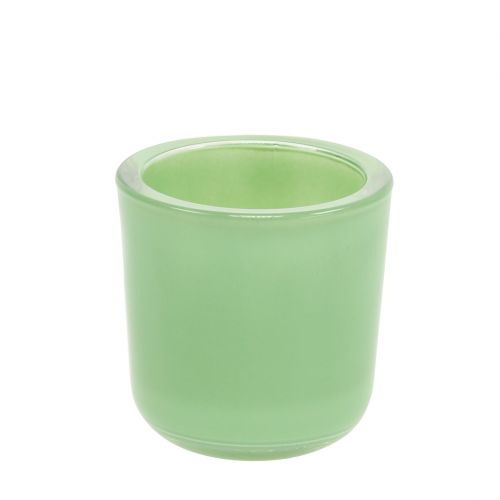 Floristik24 Pote de vidro Ø7,8cm Alt.8cm verde menta