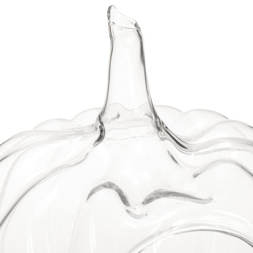 Itens Abóbora de vidro com abertura, abóbora de decoração de outono, transparente, Ø21 cm, A20 cm