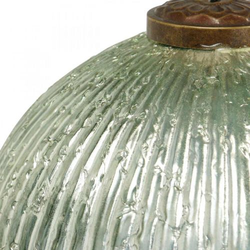 Floristik24 Bola de Natal grande para pendurar verde, dourado vintage Ø20cm