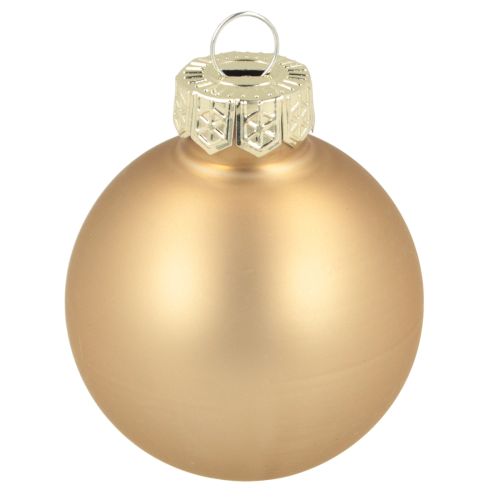 Itens Bolas de vidro bolas de natal vidro ouro rosa Ø4cm 24 peças