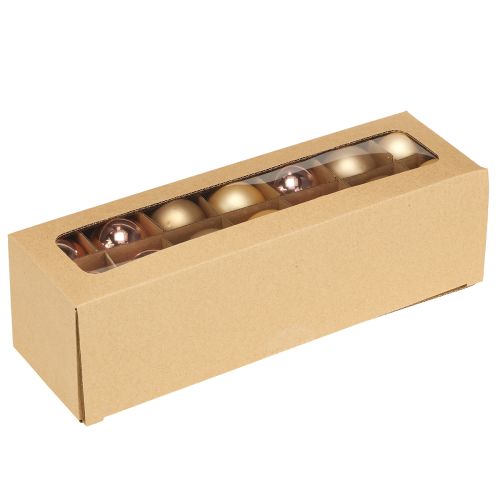 Itens Bolas de vidro bolas de natal vidro ouro rosa Ø4cm 24 peças