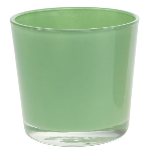 Itens Pote de vidro Ø11,5cm Alt.10,8cm verde menta