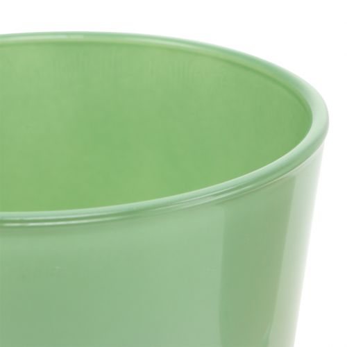 Itens Pote de vidro Ø11,5cm Alt.10,8cm verde menta