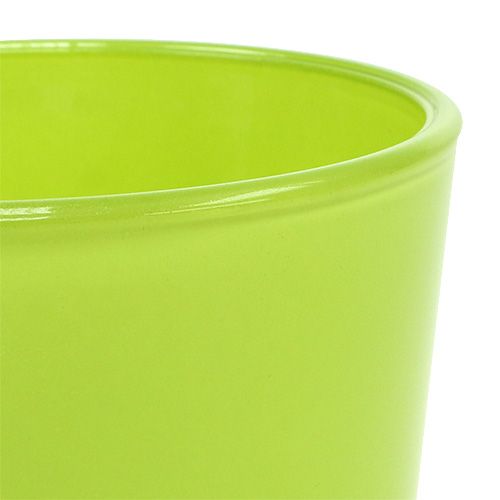Itens Vaso de vidro verde Ø10cm Alt.9cm