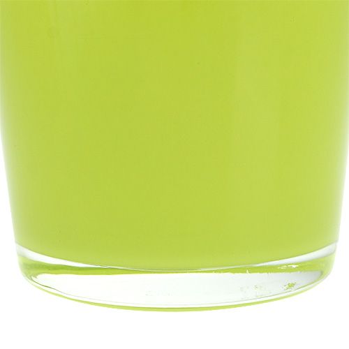 Floristik24 Vaso de vidro verde Ø10cm Alt.9cm