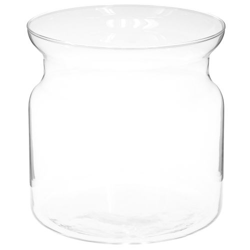 Itens Vaso de vidro Brenda vaso de flores vidro grande transparente Ø19cm H19cm