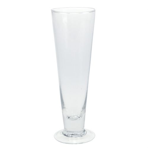 Vaso de vidro Caro Ø6.3cm H20cm transparente