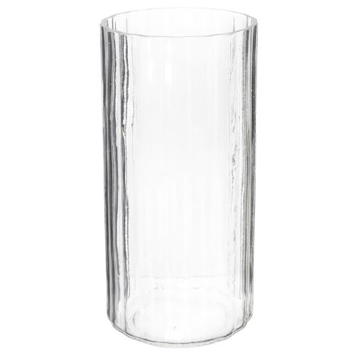 Vaso de vidro de alta qualidade para arranjos decorativos em casas modernas, 24 cm
