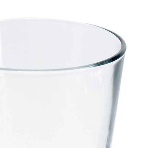 Itens Vaso de vidro cônico Ø8,5cm A14,5cm
