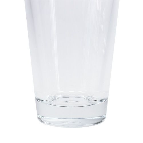 Floristik24 Vaso de vidro cônico Ø8,5cm A14,5cm
