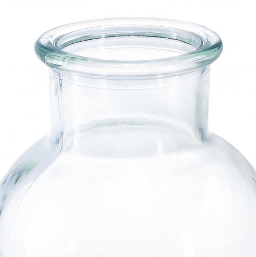 Floristik24 Vaso de vidro garrafa de boticário garrafa decorativa retrô Ø10cm Alt.20cm