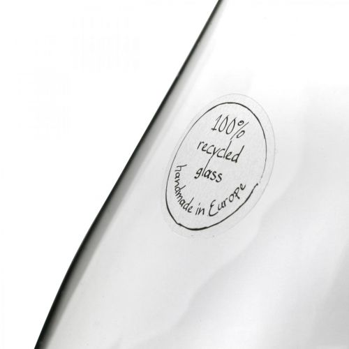 Floristik24 Vaso de flores vaso de vidro bulboso vaso transparente decorativo Ø20cm H25cm