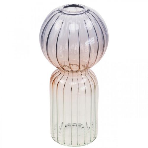 Itens Vaso Deco Deco Vaso Azul Marrom Transparente Mini Vaso Ø8cm A17cm