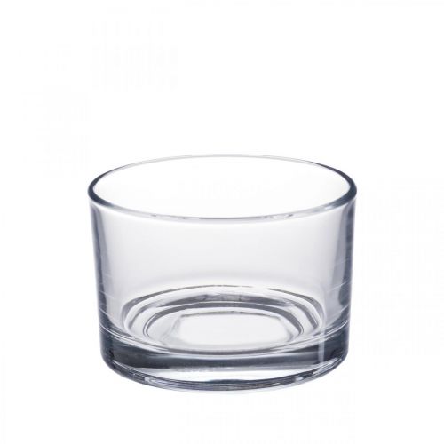 Floristik24 Vaso de vidro transparente Ø8,5cm H5,5cm