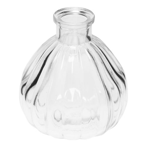 Itens Vasos de vidro mini vasos de vidro bulboso transparente 8,5x9,5cm 6 unidades