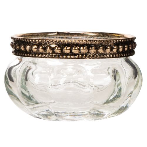 Castiçais de vidro para velas