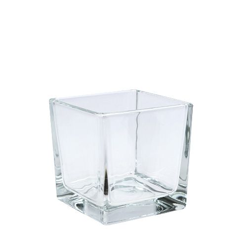 Itens Cubos de vidro transparentes 8 cm x 8 cm x 8 cm 6 unidades