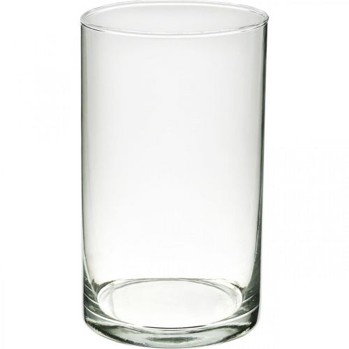 Jarra de vidro redondo, cilindro de vidro transparente Ø9cm H15.5cm