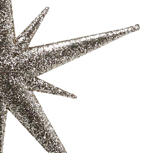 Floristik24 Estrela brilhante ouro claro 13 cm 12 unidades