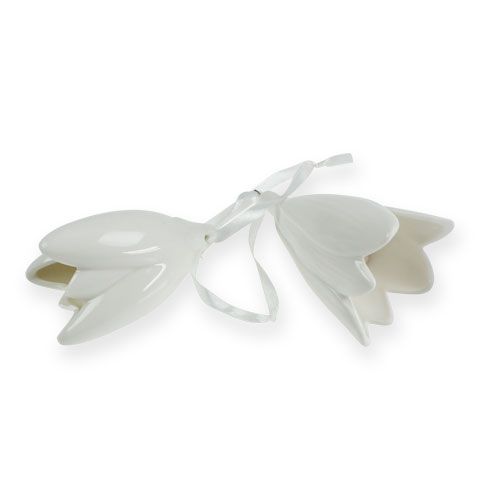 Floristik24 Bellflower branco para pendurar 9cm, 10cm 2pcs
