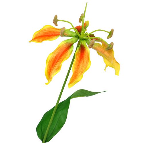 Itens Gloriosa ramo laranja-amarelo 90cm 1 peça