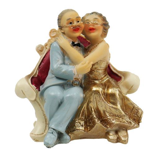 Casal de casamento dourado Alt.10cm