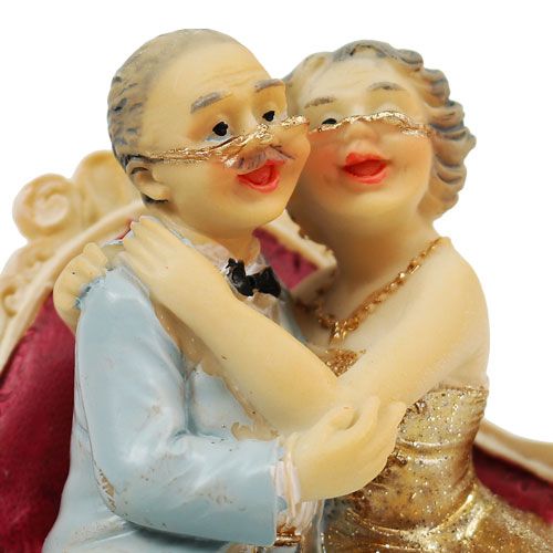 Floristik24 Casal de casamento dourado Alt.10cm