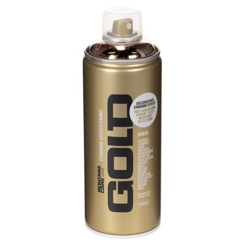 Tinta spray com efeito cromado cobre para projetos criativos, Montana Cans 400ml