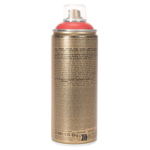 Tinta spray framboesa para superfícies e decoração Montana Gold Red 400ml | Floristik24.pt