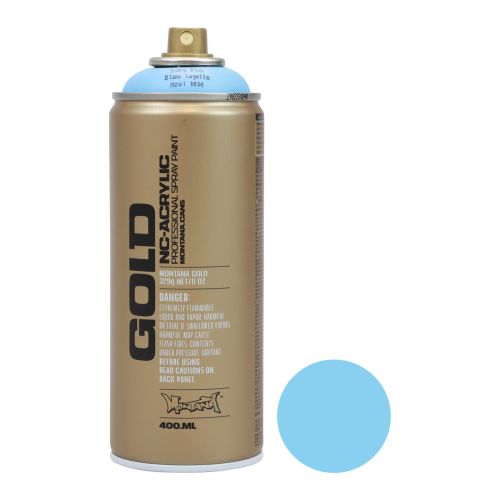 Tinta spray azul claro tinta spray Montana Gold azul bebê 400ml