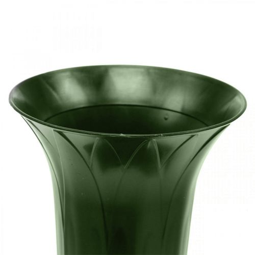 Itens Vaso grave 42 cm vaso verde escuro decoração grave luto floricultura 5 unidades
