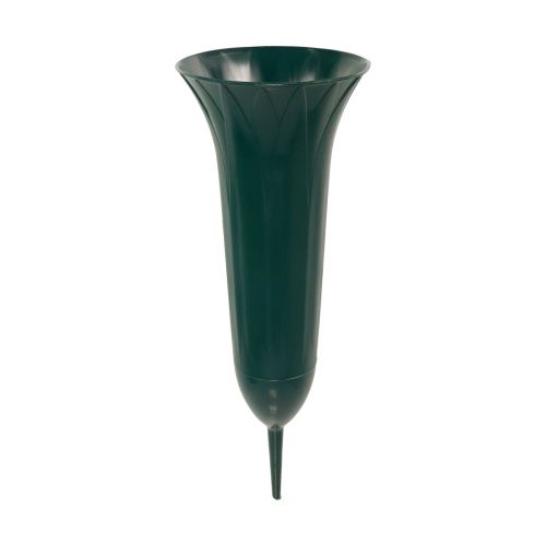Floristik24 Vaso grave verde escuro 31 cm 5 unidades